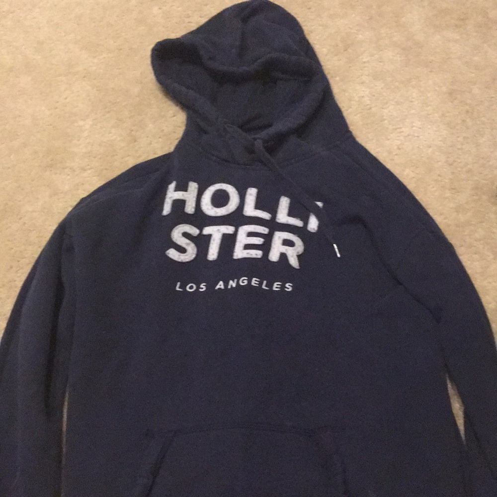 Navy blue Hollister hoodie